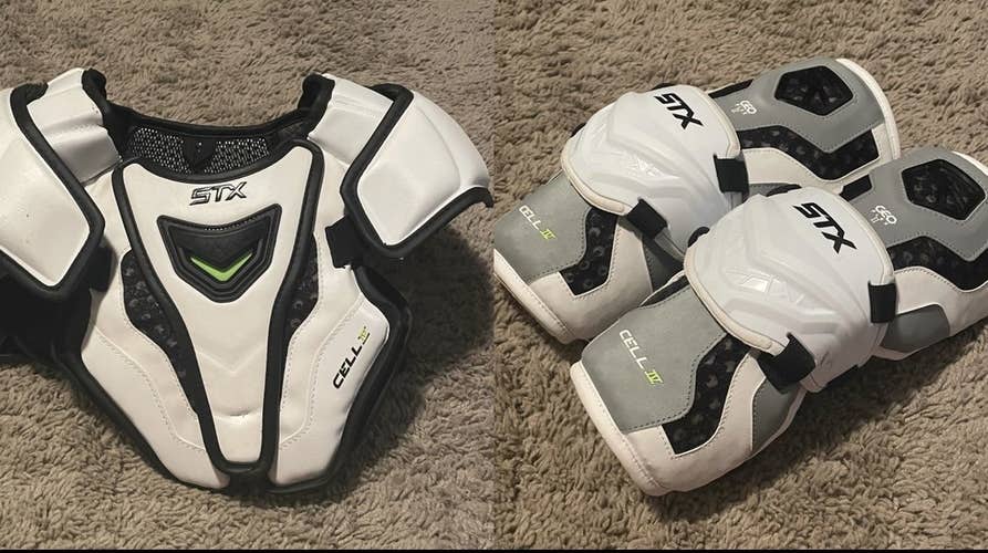 Used Small White STX Cell IV Chest And Arm Pads