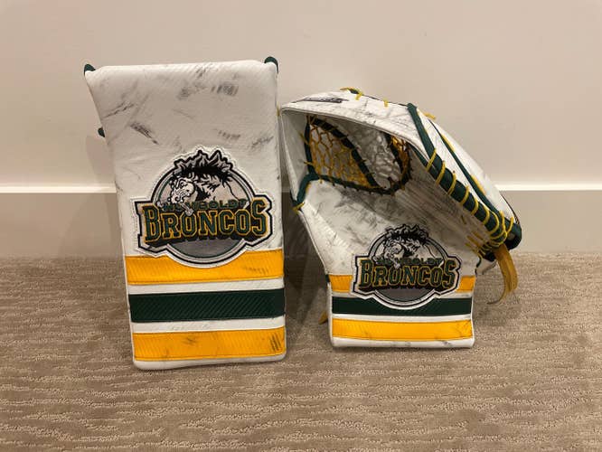 Humboldt Broncos Brian’s Optik Glove and Blocker