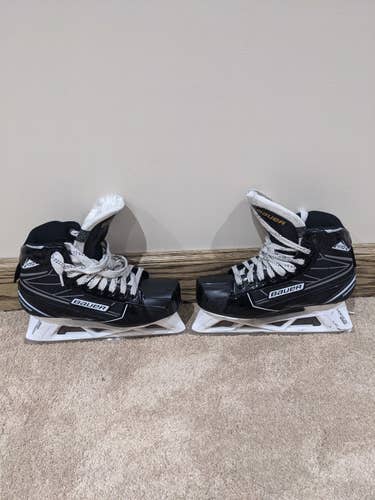 Used Junior Bauer Supreme S170 Hockey Goalie Skates Extra Wide Width Size 5.5