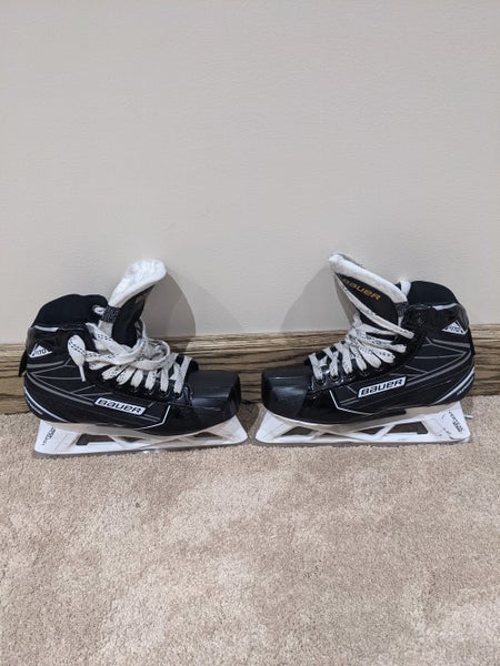 Used Junior Bauer Supreme S170 Hockey Goalie Skates Extra Wide Width Size 5.5