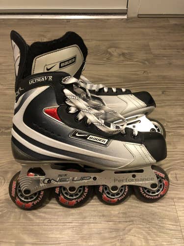 Bauer UltraVR Size 9D Inline Hockey Skates, Excellent Condition!