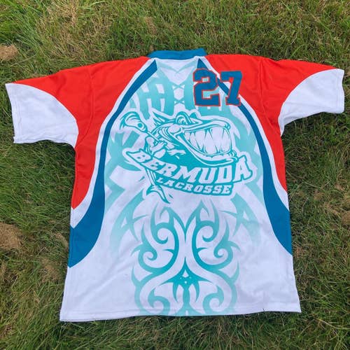Bermuda Lacrosse T shirt #27 Large