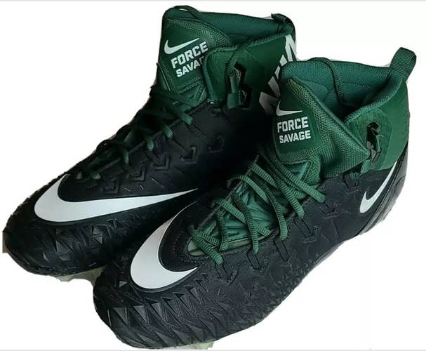 NIKE Force Savage TD (US Size 16) Men's Forest Green Black Football Cleats
