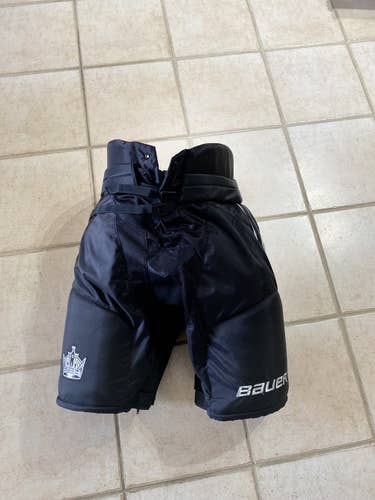 Black Senior Large Bauer Pro Stock Supeme Pro Hockey Pants