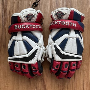 Used Brine Exodus 2 Lacrosse Gloves 13” Brent Bucktooth Boston Cannons