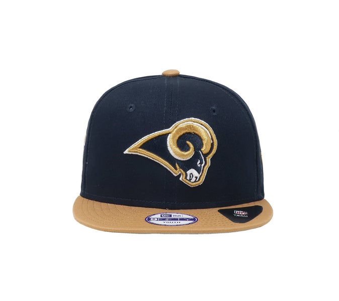 Men's New Era White/Gold Los Angeles Rams Retro Sport 9FIFTY Snapback Hat