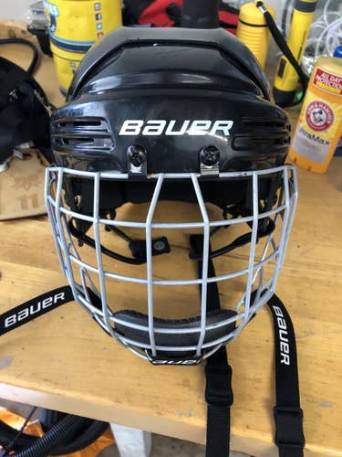 Black Used Youth Bauer Bhh2100 Helmet