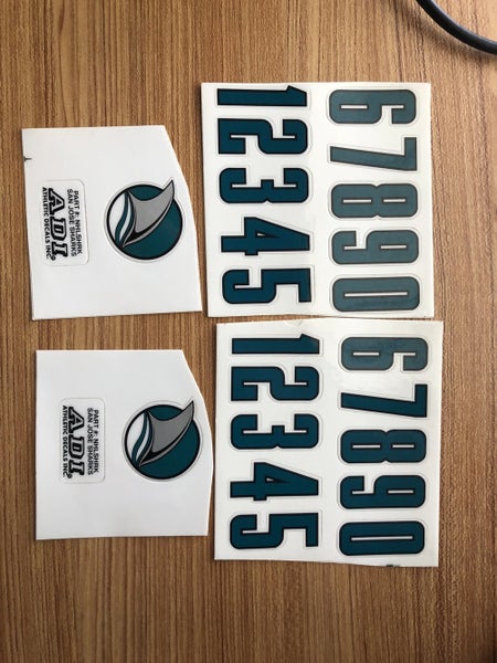 San Jose Sharks Helmet Decals
