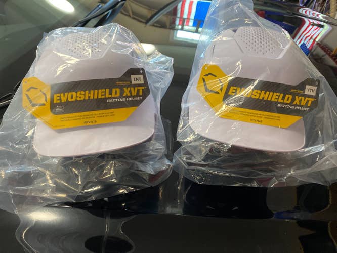 White New  EvoShield XVT Batting Helmet