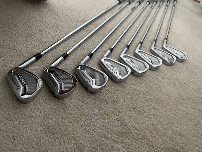 Taylormade p750 tour pronto 3-PW stiff flex with project x shaft like new right mens