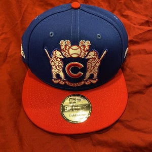 RARE * MLB 2020 London Series Chicago Cubs New Era 9Fifty Snapback Hat * NEW NWT