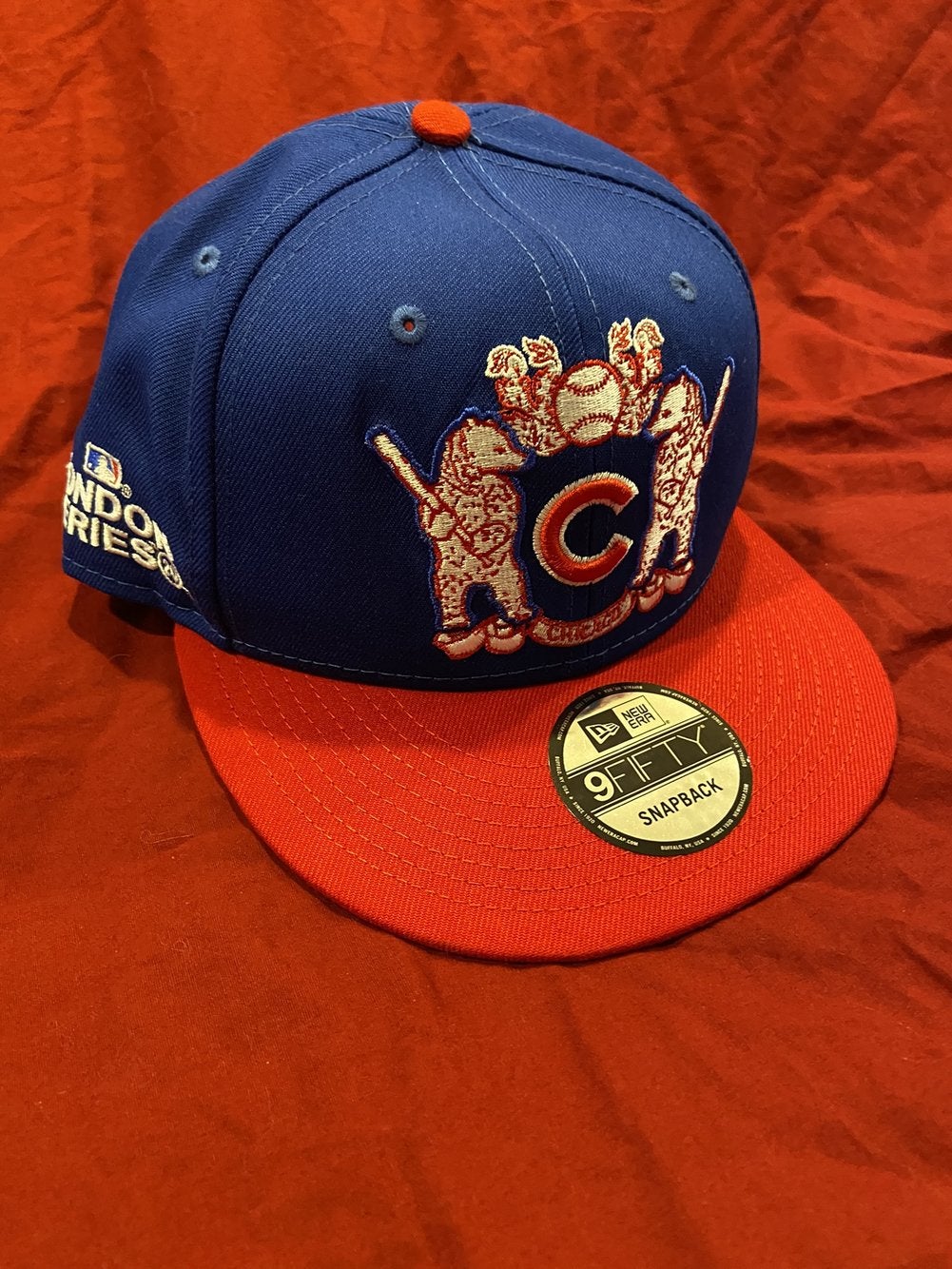 RARE * MLB 2020 London Series Chicago Cubs New Era 9Fifty Snapback Hat *  NEW NWT