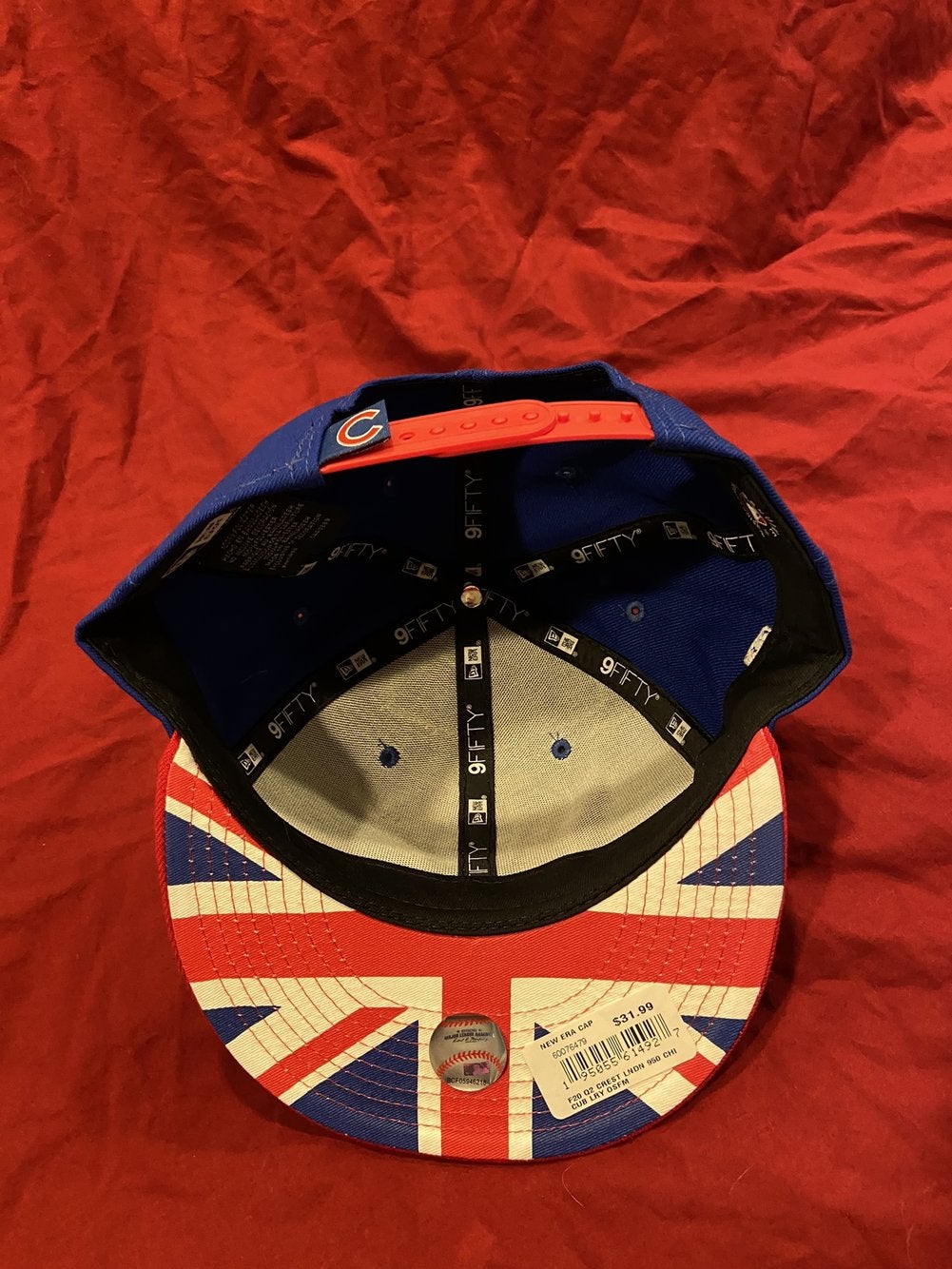 RARE * MLB 2020 London Series Chicago Cubs New Era 9Fifty Snapback Hat *  NEW NWT