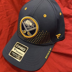 NHL Buffalo Sabres Authentic Pro Fanatics Stretch Fit Hockey Hat * NEW NWT