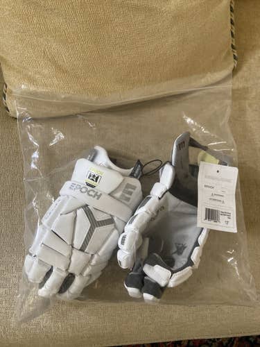 White New Player's Epoch 13" Integra Lacrosse Gloves