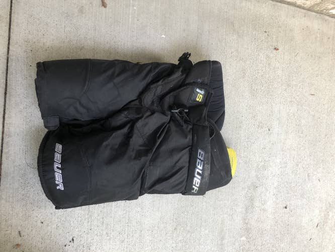 Black Senior Small Bauer  Supreme 1S Hockey Pants