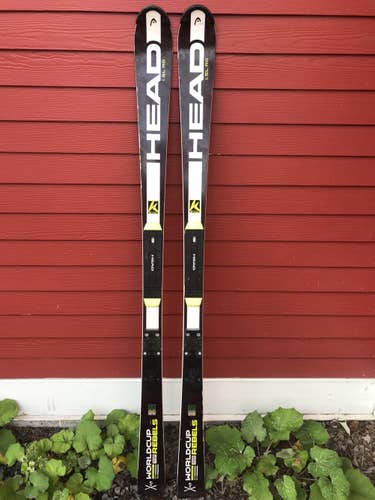 Used 2016 HEAD Racing World Cup Rebels 165cm SL Skis Without Bindings
