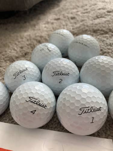 10 Used Titleist AVX Golf Balls