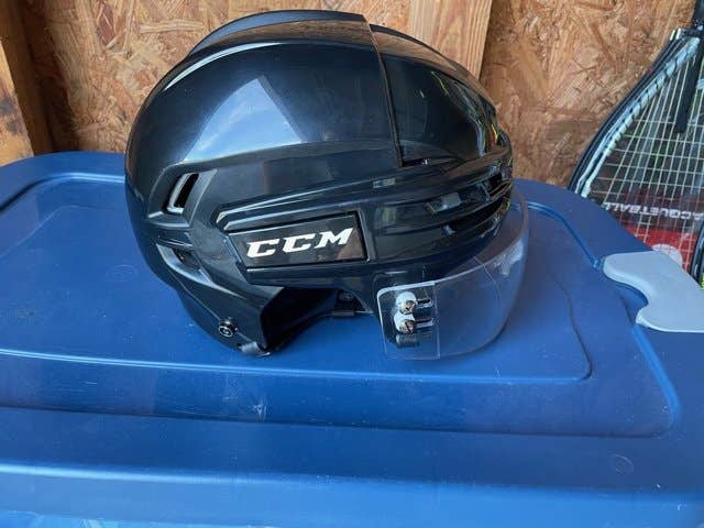 Black Used Large CCM Tacks 910 Helmet
