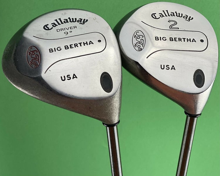 Callaway S2H2 Big Bertha Driver & Fairway 2-Wood 2W Set Firm S-Flex #2256