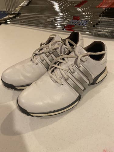 White Men's Size 10 (Women's 11) Adidas Tour 360 Golf Shoes