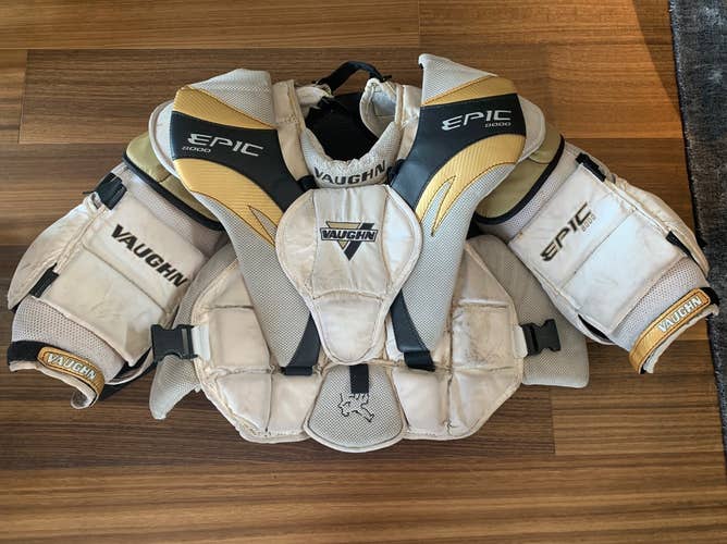 Used Small Vaughn Epic 8000 Goalie Chest Protector