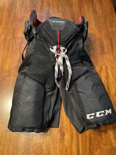 Black Junior Large CCM  JetSpeed FT1 Hockey Pants