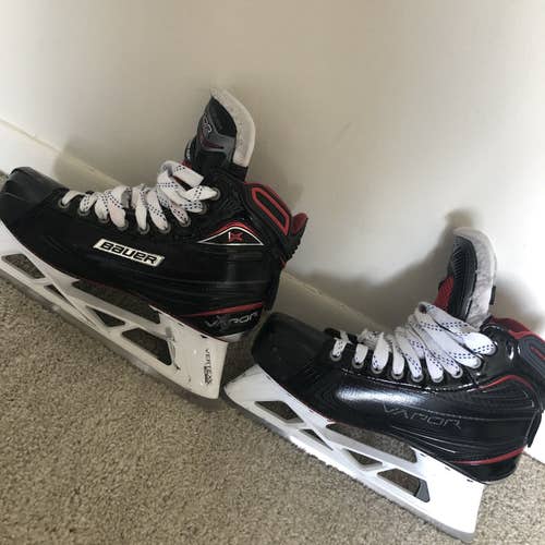 Used Bauer Vapor 1X Regular Width  Size 8.5 Goalie Skates