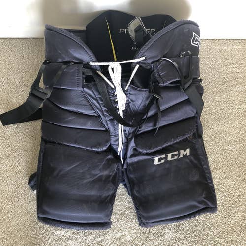 Blue Used Large CCM Premier Pro Hockey Goalie Pants