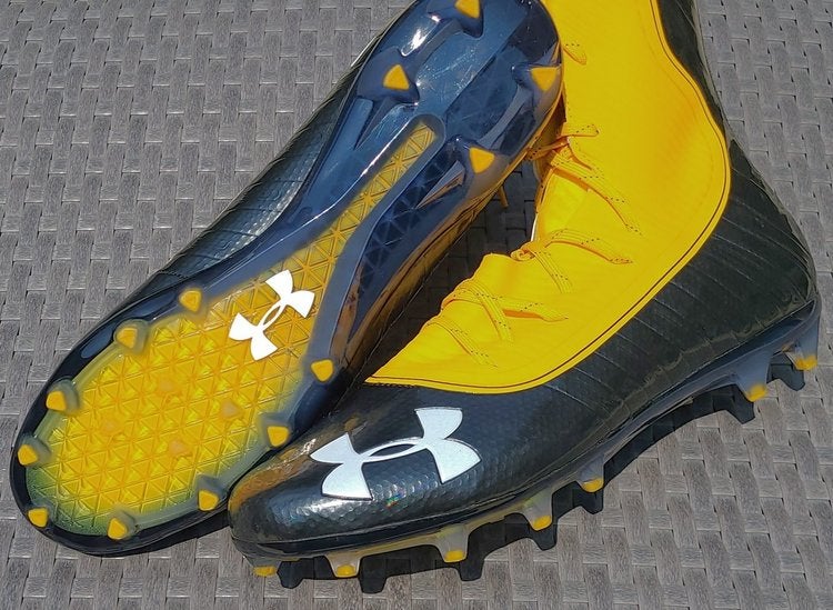 under armour yellow cleats