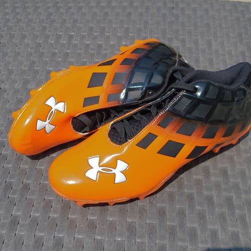 Orange Adult New Men's Size Men's 10.5 (W 11.5) Molded Cleats Low Cut Under Armour
