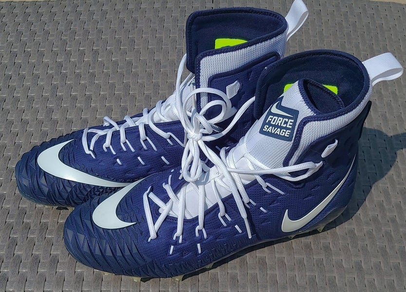 Blue Adult New Men's Molded Cleats High Top Nike