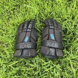 Black STX K18 Lacrosse Gloves