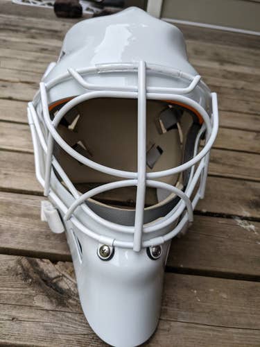 White Senior Warwick  Goalie Mask Pro Stock