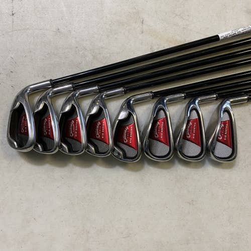 Used Callaway Big Bertha 2008 3i-pw Graphite Regular Golf Iron Or Hybrid Sets