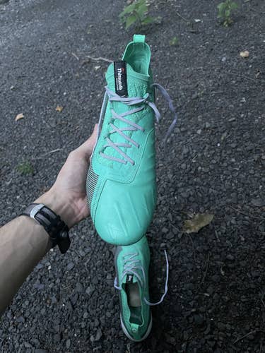Green Used Men's Size 9.0 (Women's 10) Puma One 1 Cleats