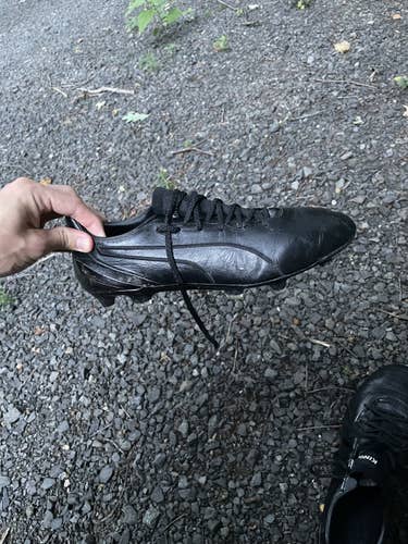 Black Used Men's Size 9.0 (Women's 10) Puma King Cleats