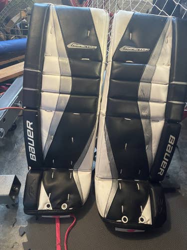 Used  Bauer Reactor 5000 Goalie Leg Pads 28”+1