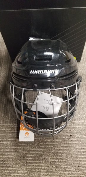 Black New Senior Medium Warrior Alpha One Pro Helmet Combo
