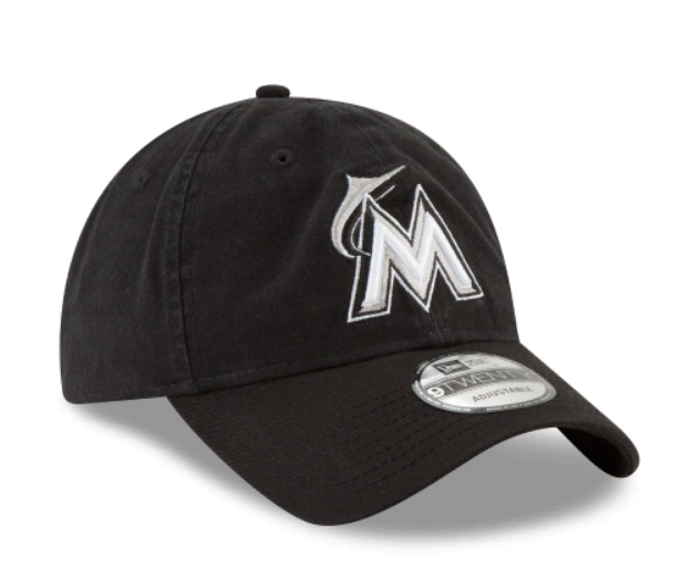 Miami Marlins New Era MLB 9TWENTY 920 Adjustable Cap Hat Dark Gray