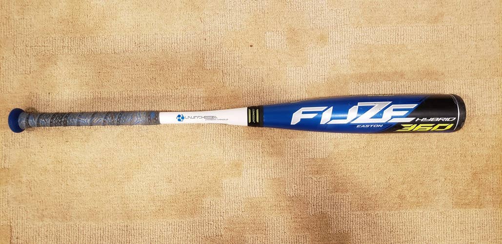 Used Kid Pitch (9YO-13YO) 2021 Easton Hybrid Fuze 360 Hybrid Bat (-10) 20 oz 30"