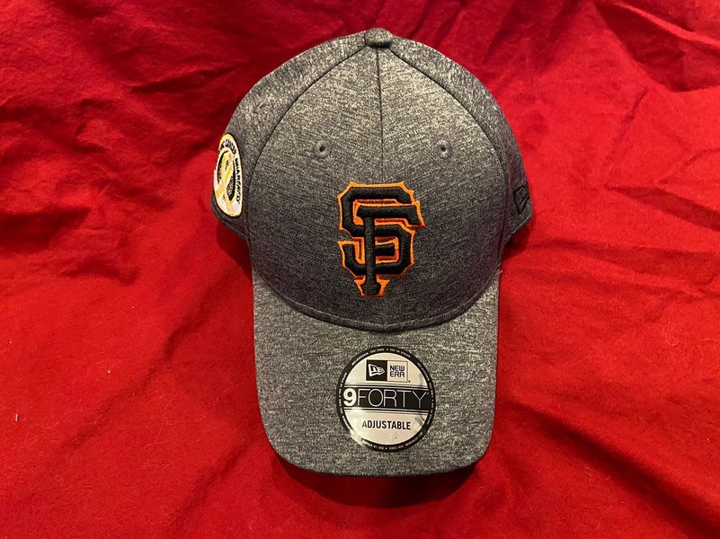 MLB * RARE * San Francisco Giants Hat Pediatric Cancer Awareness New Era  Gray Adjustable Hat * NWT