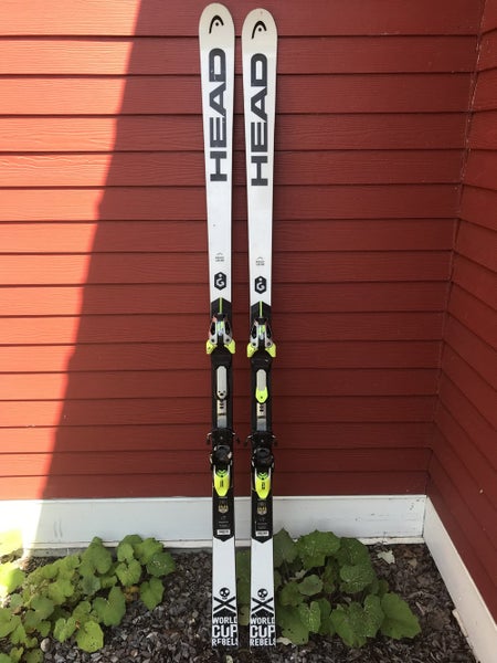 Used 2018 HEAD Racing World Cup Rebels i.GS RD Skis With Bindings