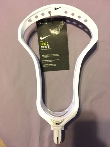Brand New! Nike CEO 2 White Lacrosse Head
