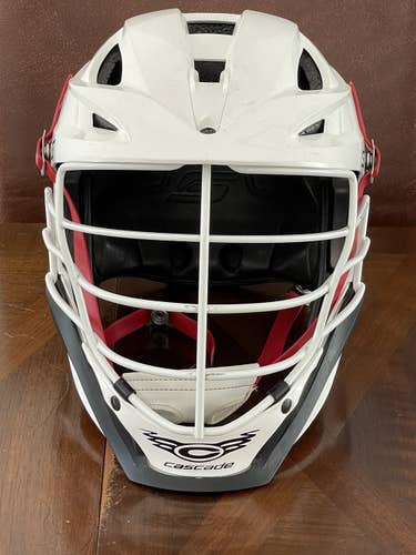 White Adult Player's Cascade S Helmet