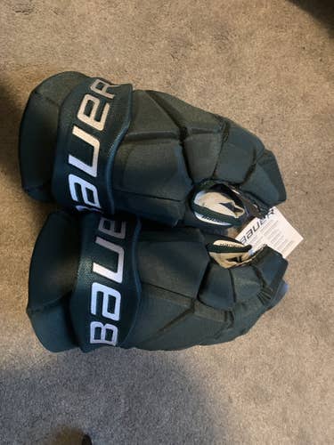 Green New Bauer 15" Pro Stock Vapor Pro Team Gloves