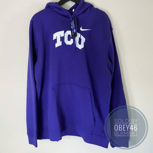 Nike TCU Horned Frogs Purple Pullover Hoodie Sweatshirt