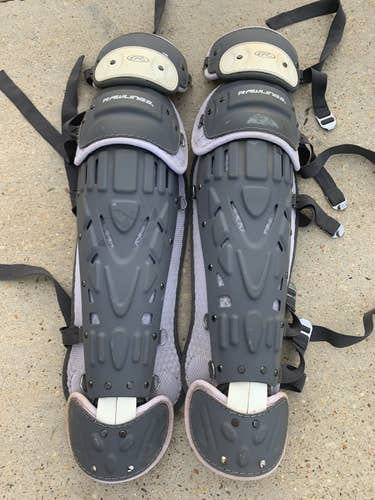 Gray Adult Rawlings Catcher's Leg Guard