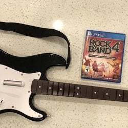 Rockband 4 For Playstation 4 (Game And Guitar Controller)