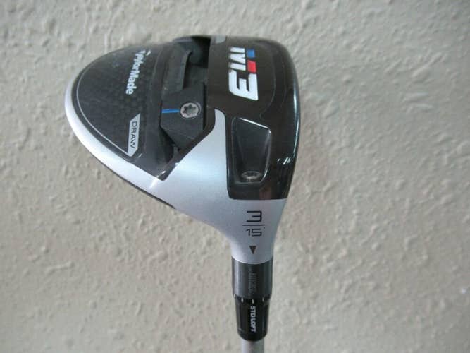NICE TAYLORMADE M3 FAIRWAY WOOD # 3 15* TENSEI BLUE 65g REGULAR FLEX NEW GRIP